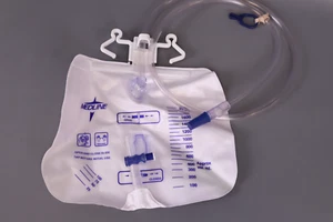 Medline Urinary Drain Bag, 2,000 mL, Anti-Reflux Valve, Sterile, Fluid Path,1 ct - Picture 1 of 5