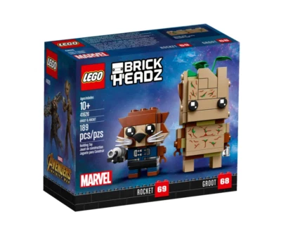 LEGO BRICKHEADZ (41626): Groot & Rocket retirado raro nuevo sellado  Foto 1 de 4
