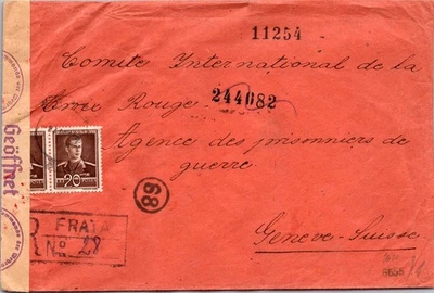 GOLDPATH: Romania cover 1945 to Switzerland censored registered CV877_P33 - Image 1 of 2