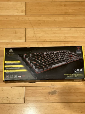Corsair K68 Mechanical Gaming Keyboard - Cherry MX Red Switches - Red LED - Image 1 of 4