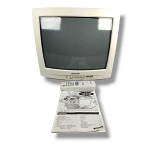 Sharp 13N-M150B 13" Retro Gaming CRT Tube Television TV Monitor With Remote - Picture 1 of 9