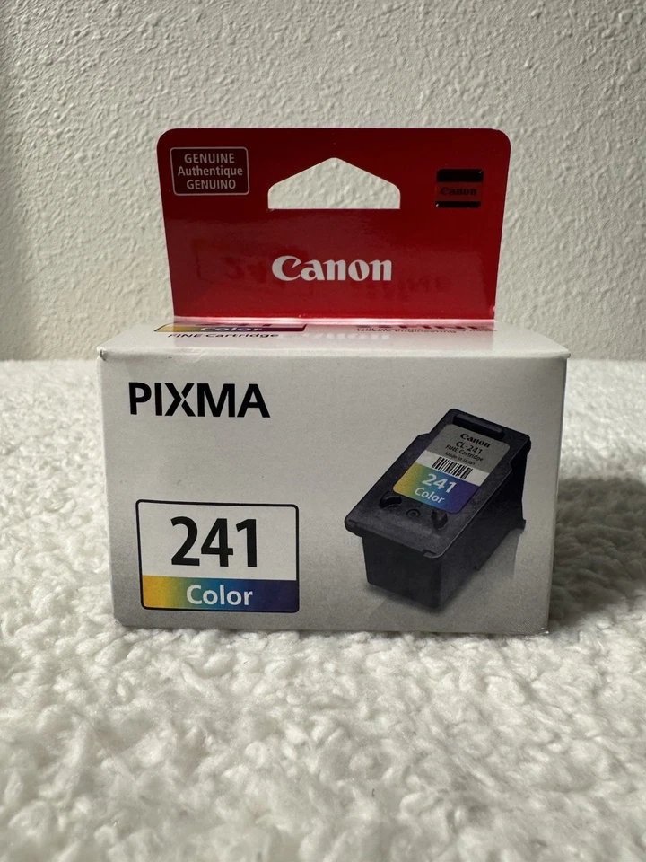 Cartucho de tinta de color fino genuino OEM Canon 241 Pixma nuevo sellado  Foto 1 de 4
