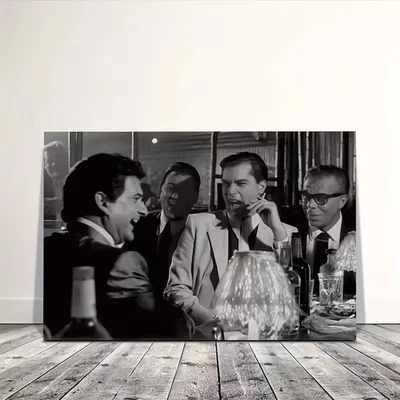 Goodfellas Movie Wall Art Poster, Hilarious Memorable Scene Black & White - Image 1 of 2