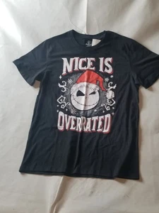 Disney Tim Burton's The Nightmare Before Christmas Neu Erwachsene XL T-Shirt schwarz C2 - Bild 1 von 3