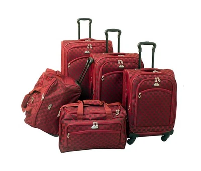 American Flyer Luggage Madrid 5 Piece Spinner Set, Red, One Size - Image 1 of 4