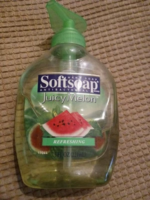RARE Vintage Softsoap Hand Soap Dispenser Juicy MELON REFRESH UNUSED 100% Full - Image 1 of 4