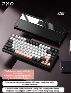 PMO WAVE75 Tri-mode Mechanical Keyboard with Wireless Bluetooth - Picture 1 of 8