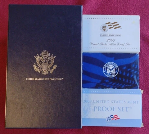 1999-2009 US Mint Proof Sets W/ Storage Box  (T 10) Cover