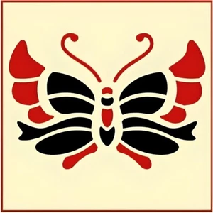 PLANTILLA DE 2 MARIPOSA ASIÁTICA - La plantilla artística - Imagen 1 de 6