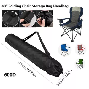 48" Folding Storage Bag Outdoor Camping Chair Carry Bag with Strap Waterproof - Picture 1 of 16