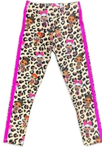 LOL Surprise Girls Leopard Print Graphic Leggings - Size 10/12 - Picture 1 of 3
