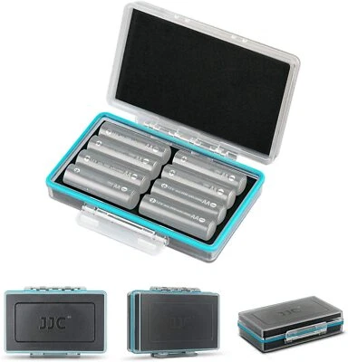 JJC Water-Resistant Battery Case Box Holder Storage for 8 x AA or 14500 Battery - Image 1 of 4