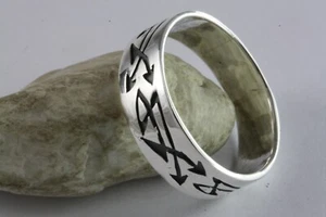 BANDRING KELTEN TRIBAL BIKER RING 925 SILBER SILBERRING / 037 - Bild 1 von 4