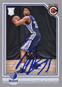 DEYONTA DAVIS MEMPHIS GRIZZLIES SIGNED ROOKIE CARD MICHIGAN STATE ATLANTA HAWKS - Picture 1 of 1