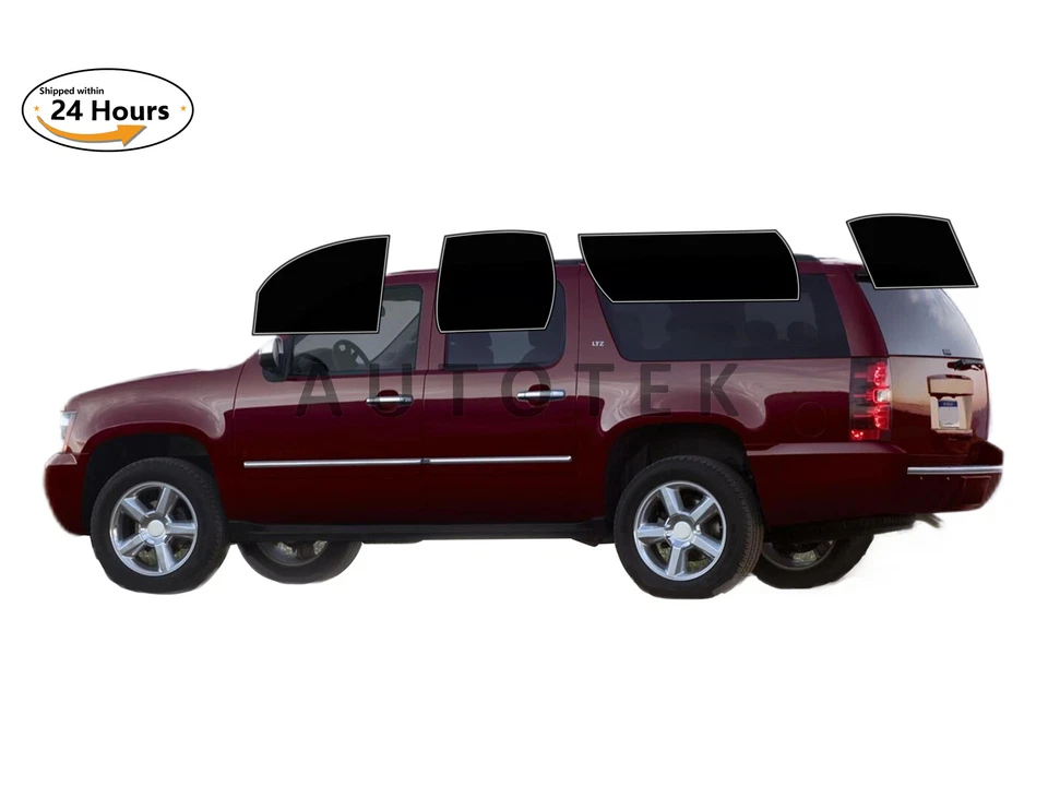 Kit de película de tinte de ventana de 2 capas precortada personalizada computarizada para Chevy Suburban 2007-14 Foto 1 de 4