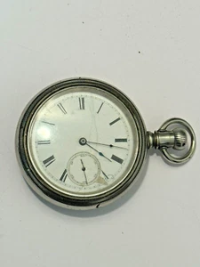 Antique A.W. & Co. PAT. APR 17.79 Lancaster, Pa. Pocket Watch - Needs Repair - Picture 1 of 24