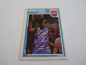 Tarjeta de baloncesto Wayman Tisdale Kings autografiada firmada 89 Fleer garantizada - Imagen 1 de 1
