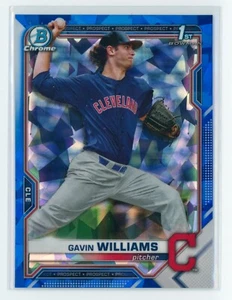 2021 Bowman Chrome Draft Sapphire Gavin Williams - BDC-93 (E) - Picture 1 of 2