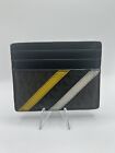 Michael Kors Cooper Mini MK Logo PVC Tall Card Case (Brown/Lemon)