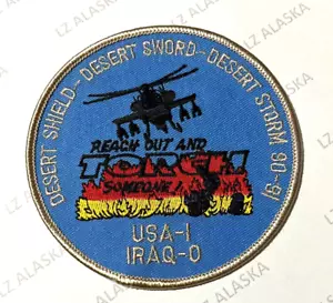 OPERAZIONE DESERT SHIELD - DESERT SWORD - DESERT STORM '90-91 USA-1 IRAQ-0 PATCH - Foto 1 di 3