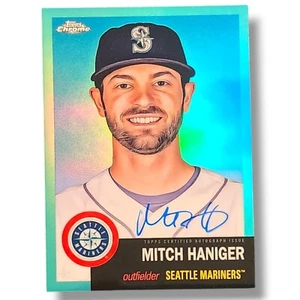 MITCH HANIGER 2022 Topps Chrome Platinum AUTO AQUA REFRACTOR /150 Mariners - Picture 1 of 1
