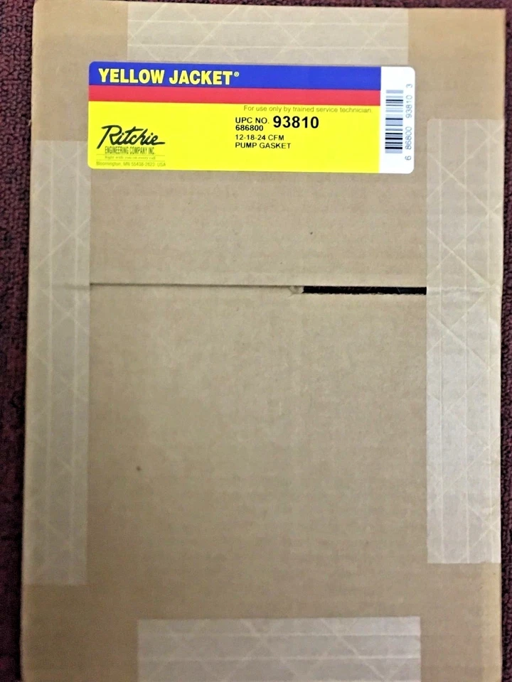 Chaqueta amarilla, junta de caja de aceite para bombas de vacío Ritchie #93810 Foto 1 de 1