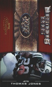 2008 Playoff Prestige Prestigious Pros Red Football Card #6 Thomas Jones /750