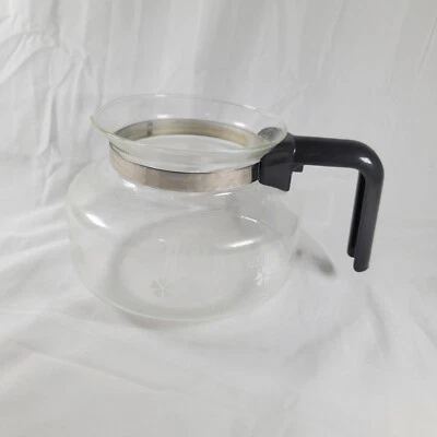 Jarra de café Mr. vintage con flores con tapa 10 tazas tapa mango marrón Foto 1 de 4