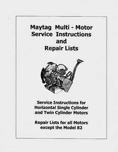 Maytag Multi-Motor Parts and Service Manual (please read description) - Picture 1 of 3