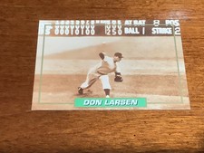 DON LARSEN 1995 MENNEN MLB PLAYERS ALUMNI #1 "THE PERFECT GAME" 1956 WS YANKEES