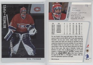2002 ITG Be A Player Between the Pipes Silver Missing Serial Number Eric Fichaud
