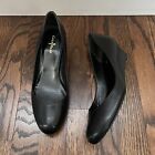 Cole Haan NikeAir Women's Black Leather Wedges Pumps Slip On Size 8B D34711