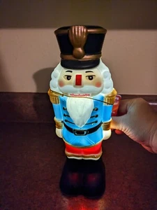 Holiday Time LED Light Up 11" Table Top Blow Mold Nutcracker Soldier - Picture 1 of 4