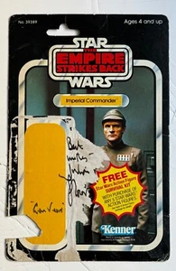 Julian Glover Star Wars Original Imp Commander ESB Figure Card SIGNED AUTOGRAPH - Picture 1 of 2