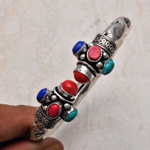 Coral Turquoise Ethnic Handmade Adjustable Bangle Jewelry 45 Gms AB 93790