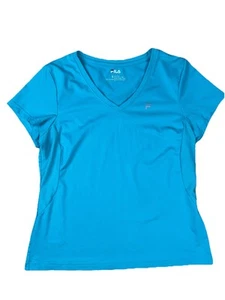 Top Fila para mujer XL verde azulado ropa deportiva atlética senderismo correr gimnasio aire libre usado en excelente estado - Imagen 1 de 6