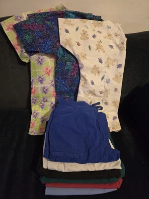 Scrubs Lot Of 9~Ladies Nurse Work Attire  Size Small/ Medium 🌟 Excellent Shape  - Image 1 of 3