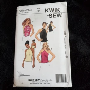 Camisetas halter Kwik Sew 2947 para mujer talla XS - XL SIN CORTAR - Imagen 1 de 6