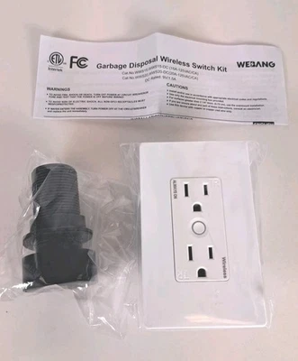 Kit de interruptor inalámbrico para eliminación de basura, color: negro Foto 1 de 2