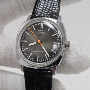 Orologio Vintage 1977 Timex Dynabeat Elettrico Uomo Vintage Batteria Nuova, Cinturino - Foto 1 di 7