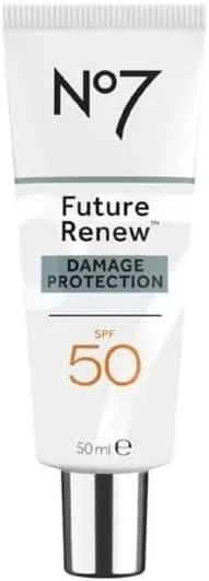 NO7 FUTURE RENEW DAMAGE PROTECTION DEFENCE SHIELD Hydration Sun Damage SPF50 - Image 1 of 1