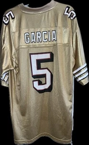 San Francisco 49ers Jeff Garcia Reebok Jersey Size L - Gold Color - Picture 1 of 5