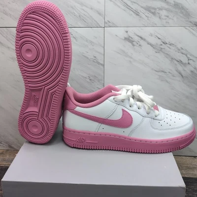 Zapato Deportivo Nike Air Force 1 GS Blanco Rosa Talla 6Y Para Mujer 7.5 IB4411-100 Foto 1 de 4