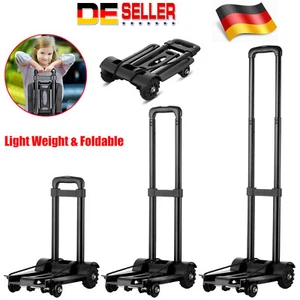 Klappbar Transportkarre Transportwagen Sackkarre Gepäckwagen Handkarre 45KG - Bild 1 von 13
