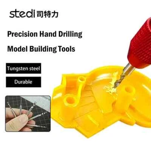 Stedi Wolfram Stahl Handbohrer/Bohrer 1mm/1,5mm/2mm/2,5mm/3mm Modellbauwerkzeuge - Bild 1 von 13