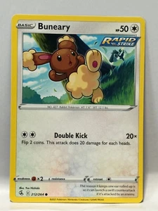 Buneary 212/264, 2021 Pokémon TCG Fusion Strike Common (C) NM/M - Picture 1 of 2