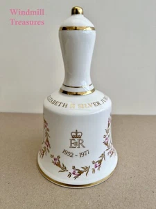 COALPORT LIMITED EDITION QUEEN ELIZABETH II SILVER JUBILEE BELL  GREAT CONDITION - Picture 1 of 5
