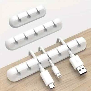 3M Kabelhalter selbstklebend Kabelhalterung Manager Kabel Organizer Clip weiss - Bild 1 von 11