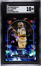 CJ Stroud 2023 Panini Prizm Draft Picks Brilliance Blue Ice /99 Rookie BR-17 SGC