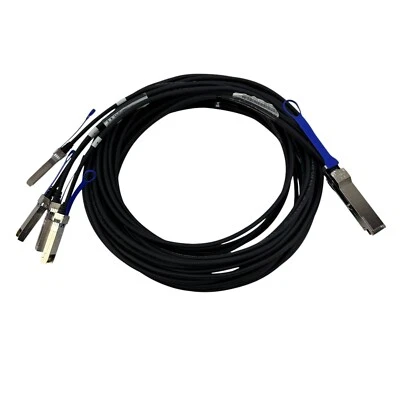 Mellanox MC2609125-005 5m 15FT 40GbE QSFP to 4x SFP+ 10GbE Cable - Image 1 of 4